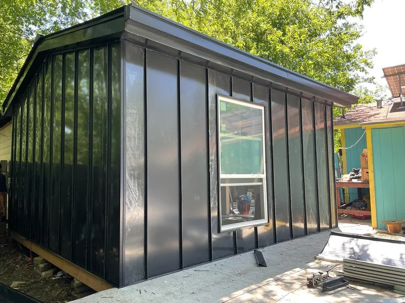 Black standing seam metal wall panels for Roof Inspection in Annville